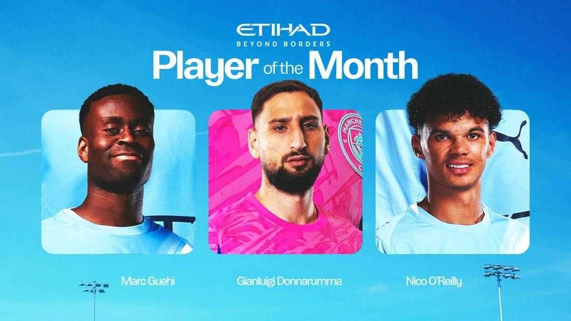 乐鱼体育-你选谁？曼城2月最佳球员候选：格伊、多纳鲁马、奥赖利